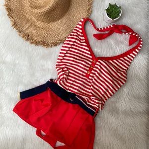Tommy Hilfiger one Piece Sailor Nautical swimsuit